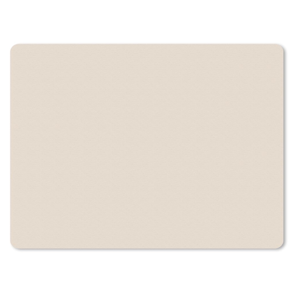 MuchoWow Mauspad Mousepad Hell - Beige - Farbe - Unifarben 40x30 cm - Mousepads - Maus Mat - Pad - Mausunterlage - Anti Rutsch