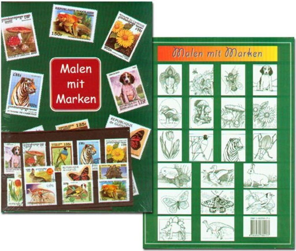 Malen mit Marken - Aus- / Malbuch für Kinder