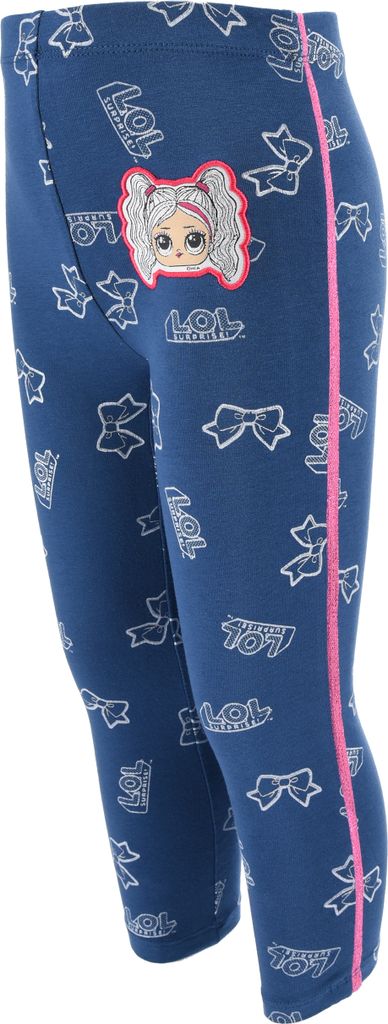 L.O.L. Surprise! Mädchen Kinder Leggings Sporthose Elastische Hose, Farbe:Dunkel-Blau, Größe:122