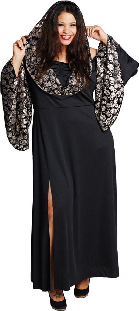 Kostüm y Totenkopf Damenkleid Plus Size Größe: 46