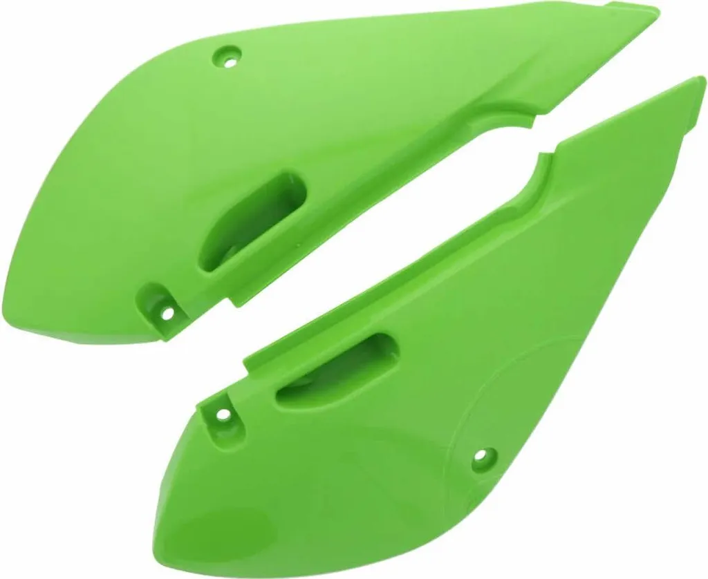 Ouïes de Radiateur Vertes Polisport Résistantes pour Kawasaki KX 65
