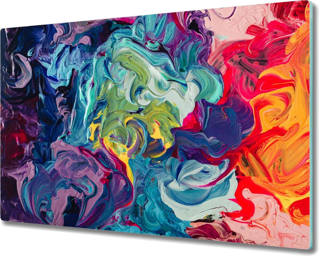 Coloray Hackbrett Herdabdeckplatte 80x52 cm Küchenbrett Kochplattenabdeckung Schneidebrett - bunte Farbe