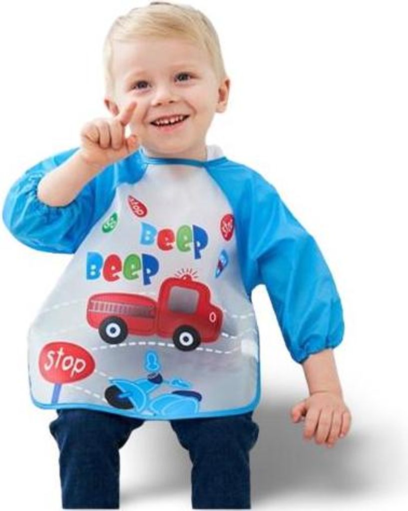 Lätzchen mit Ärmeln zum Essen, Malen, Schürze zum Spielen, Lätzchen mit Ärmeln für Babys, Schutz
