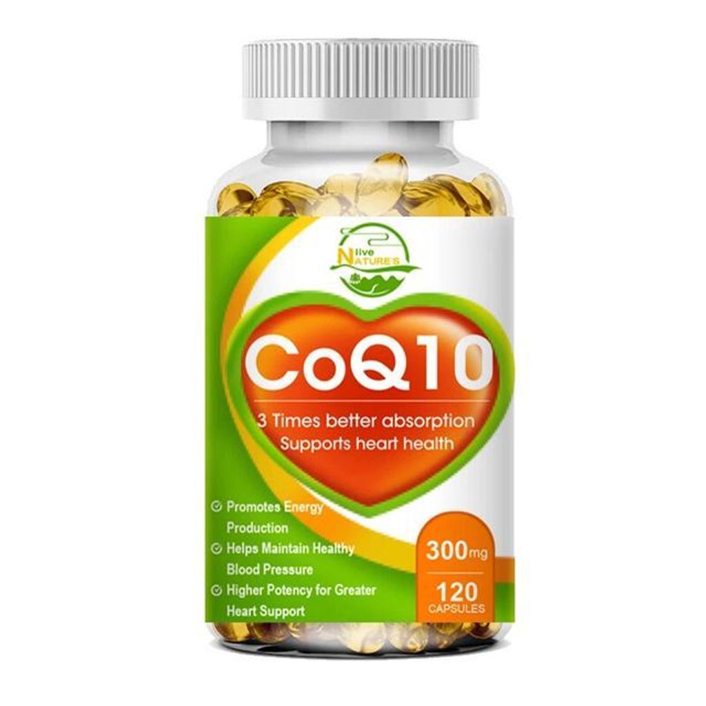 CoQ10 300mg (120 Kapseln) Nahrungsergänzungsmittel, Herz, Kreislauf, Herzgesundheit, Immunsystem, Blutdruck, Energie, Ausdauer