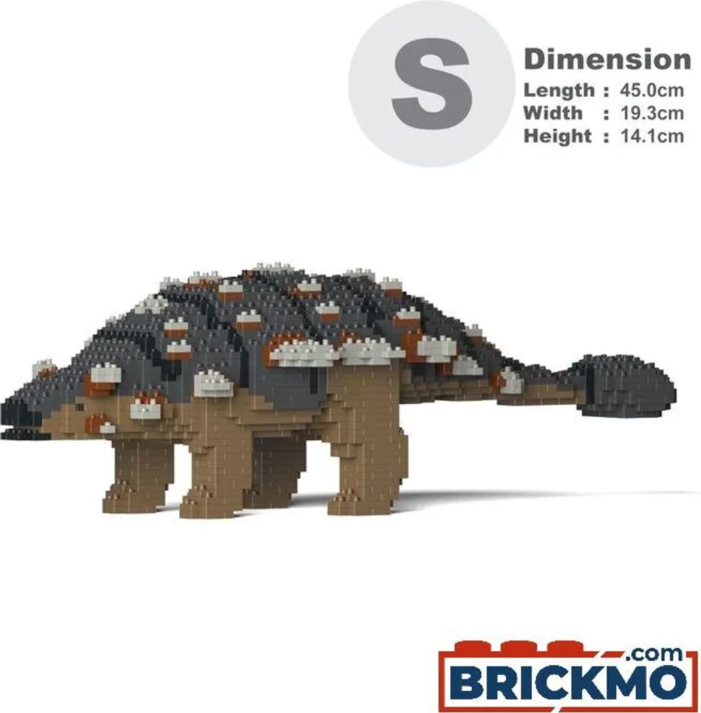 Puzzle 3D Dinosaure Ankylosaure en Briques JEKCA pour Adultes et Enfants