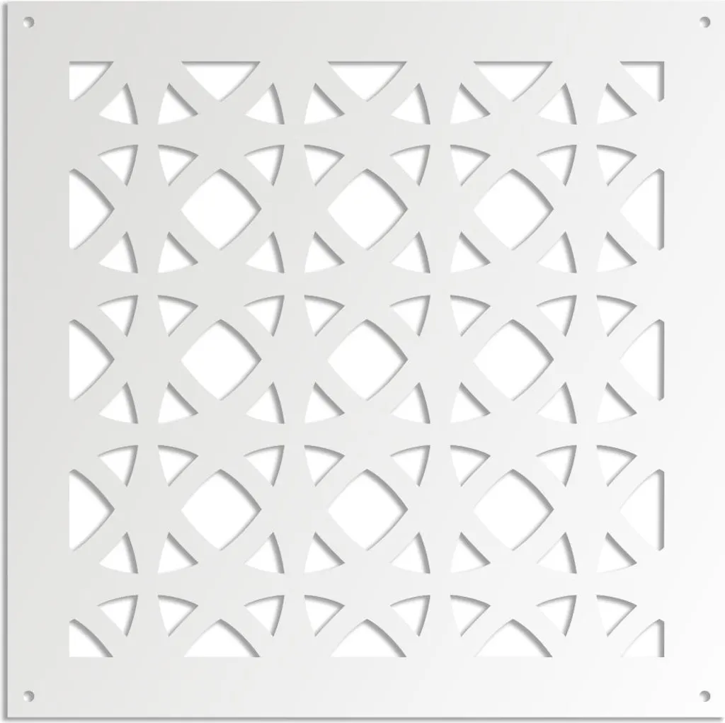 Pannello Divisorio DARKSIDE 98x98 Bianco - PVC Pronto all'Uso