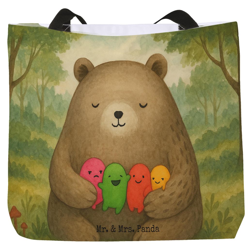 Mr. & Mrs. Panda Tote Bag Bär Gefühl Design - Weiß - Geschenk, Strandtasche, Reisetasche, Verrückt, Tragetasche, Tasche, Büchertasche, Einkauf...