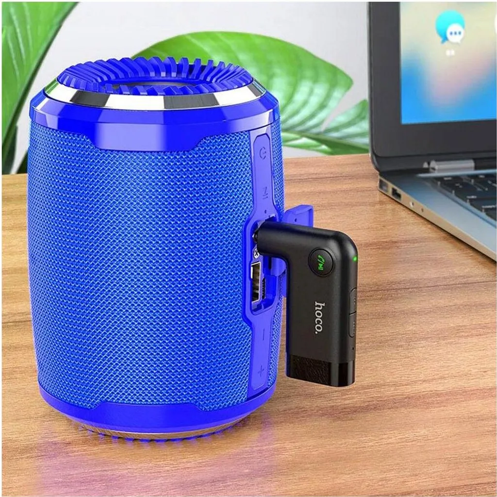 Adattatore Bluetooth Auto HOCO E53 Nero - Ricevitore Jack 3.5mm - 7