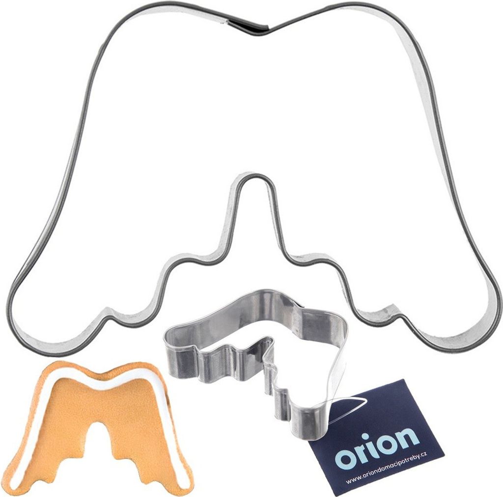 Orion Flügel-Ausstechform Keksausstecher Ausstecher für Kekse Lebkuchen aus Edelstahl Flügel 7 cm
