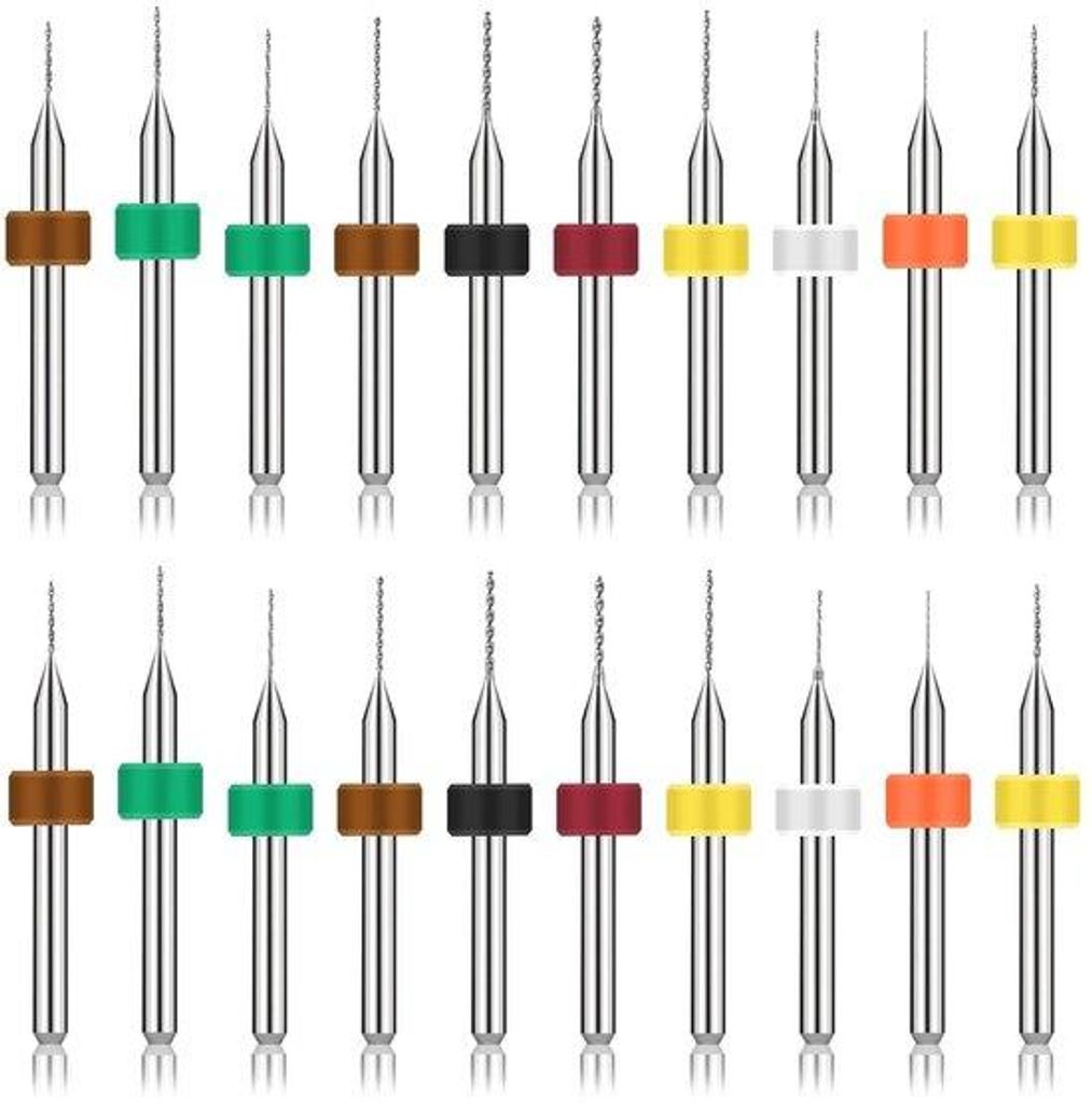 20-teiliges Microbohrer-Set 0,3-12mm Wolframstahl Produktbild 