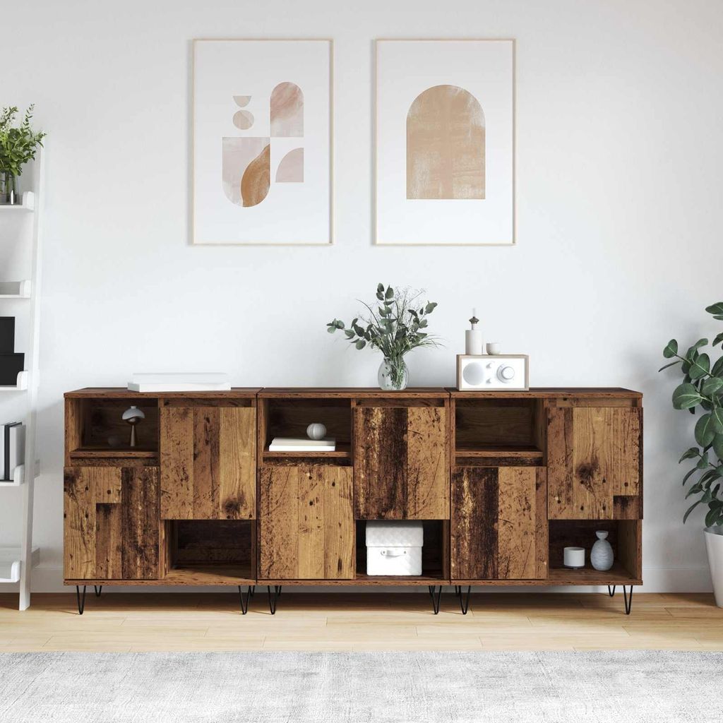 Maison Exclusive - Sideboard 3 pcs Altholz 60 x 35 x 70 cm