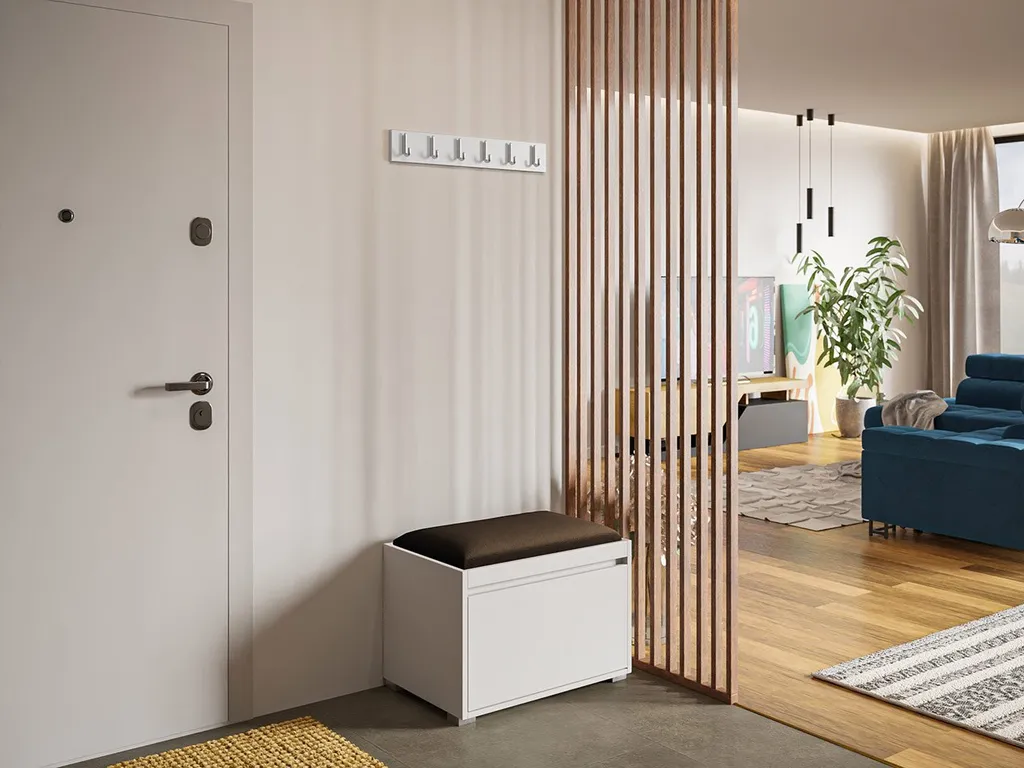 Parete d'ingresso CLENZE 3 - bianco / marrone