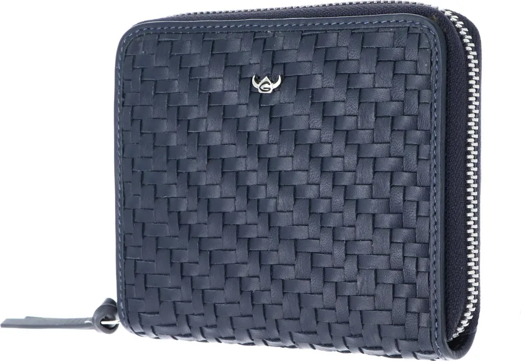 Petit Portefeuille Cuir pour Femme Idéal Voyage et Sortie Bleu Marine