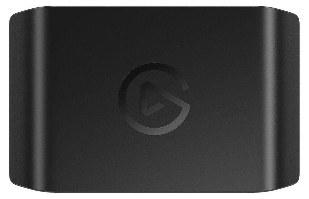 A black Elgato Game Capture HD60 X device with its logo embossed on the top.