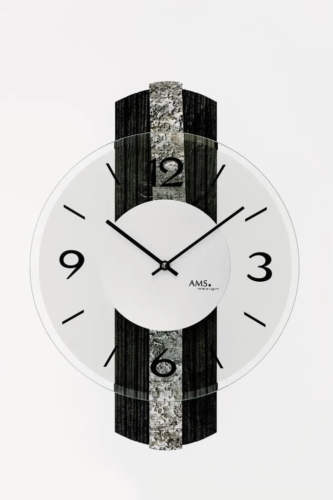 AMS 9676 Horloge murale automatique sans réglage manuel pour la maison