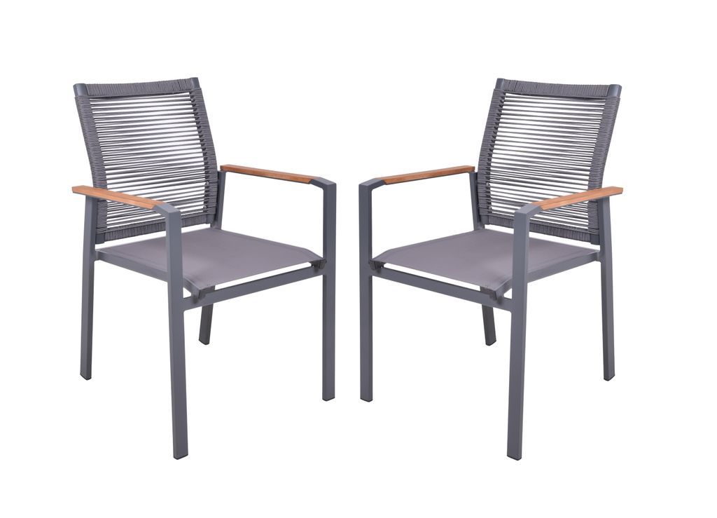 Stapelstuhl DAVINA, 2er Set