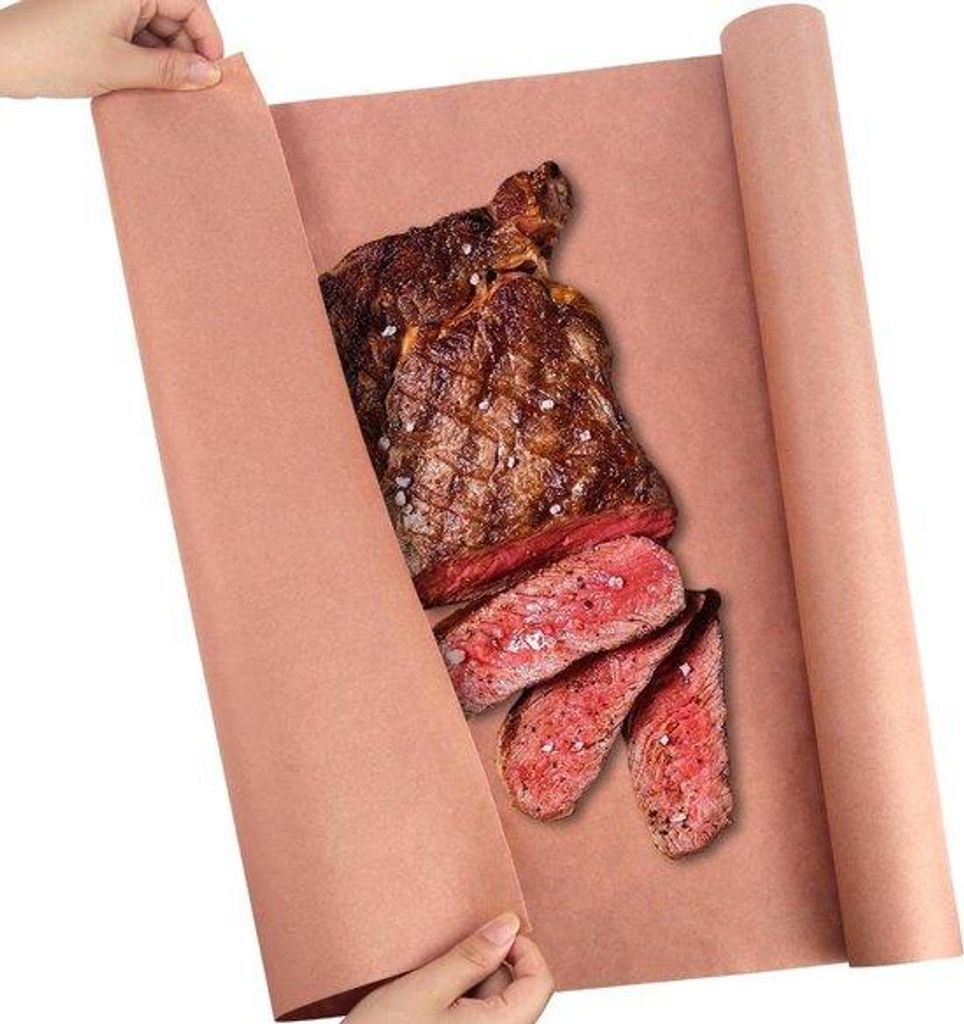 Rosa Grillpapier 45cm x 15m für BBQ und Fleisch