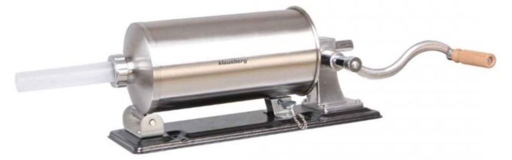 Wurstfüllmaschine 5kg Edelstahl Horizontal Wurstspritze 4 Trichter KLAUSBERG KB-7929
