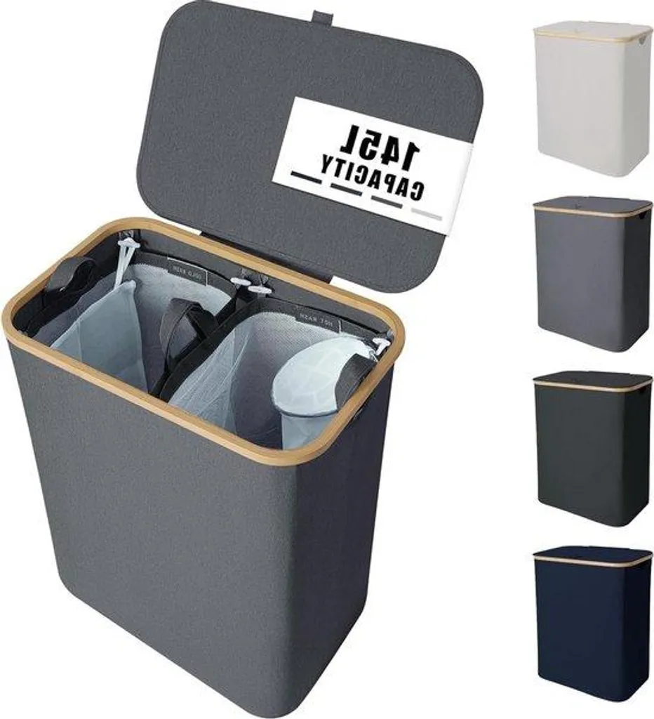 Panier à Linge 140L Gain de Place - Fini le Désordre avec ce Bac Pliable