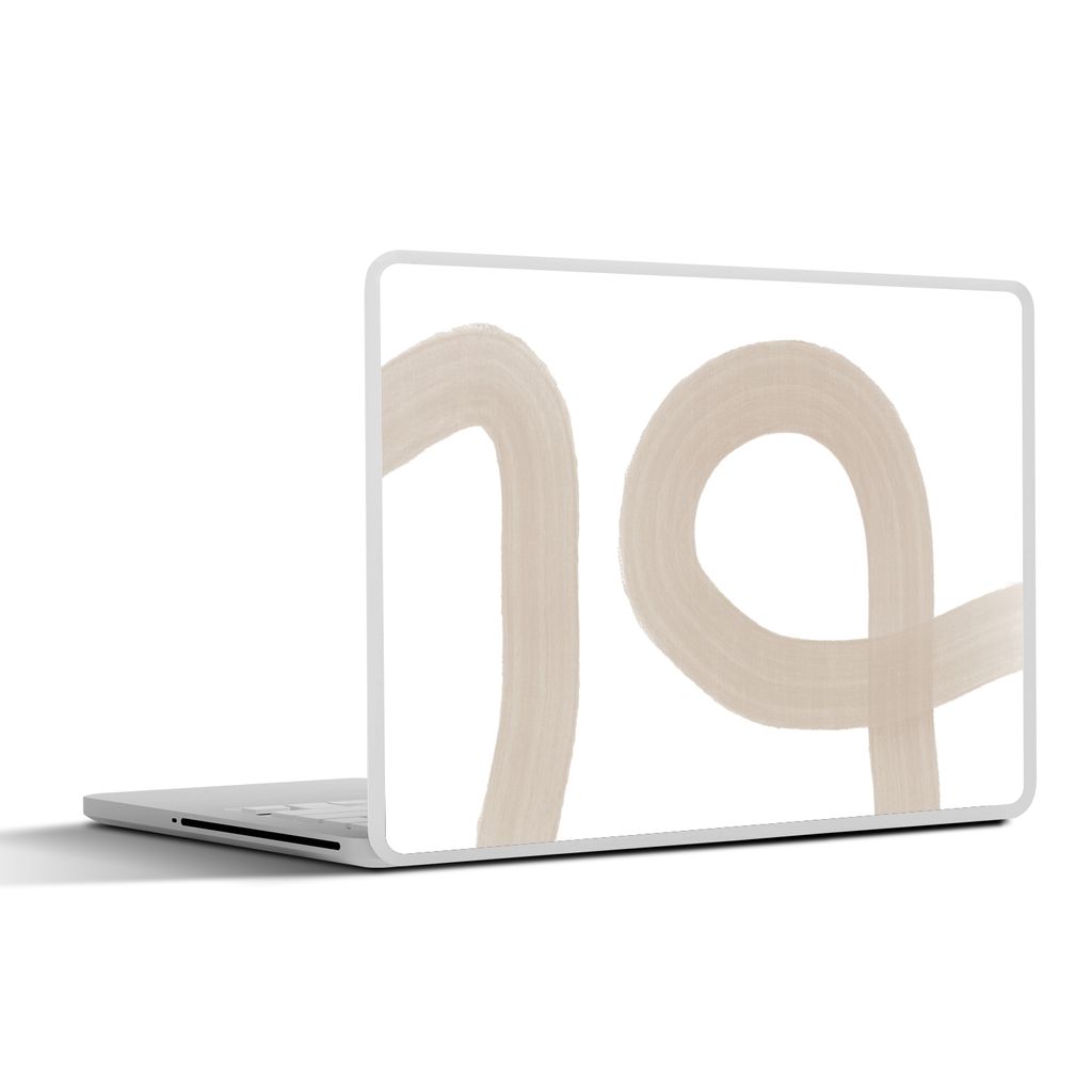 MuchoWow Laptop Aufkleber Sticker Cover Abstrakt - Pastell - Design 25x18 cm - Laptop-Deko