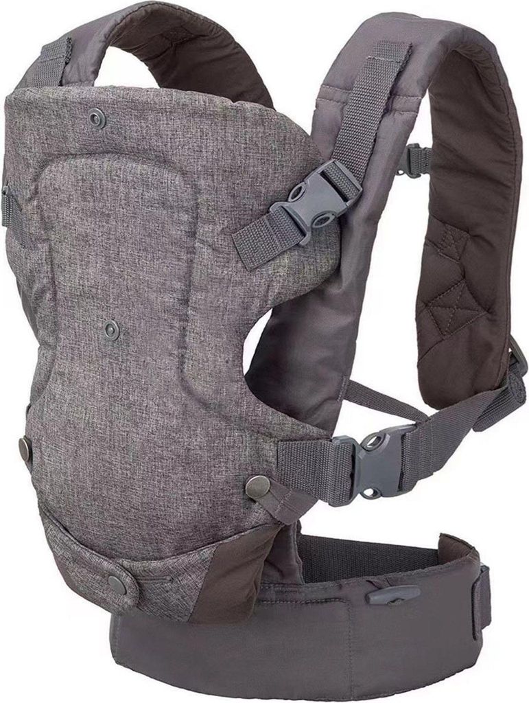 MODFU Kindertrage Bauchtrage Rückentrage Babytrage Neugeborene bis Kleinkinder Ergonomische,gemütliche und leichte Babytrage für 3,6-14,5 kg Grau
