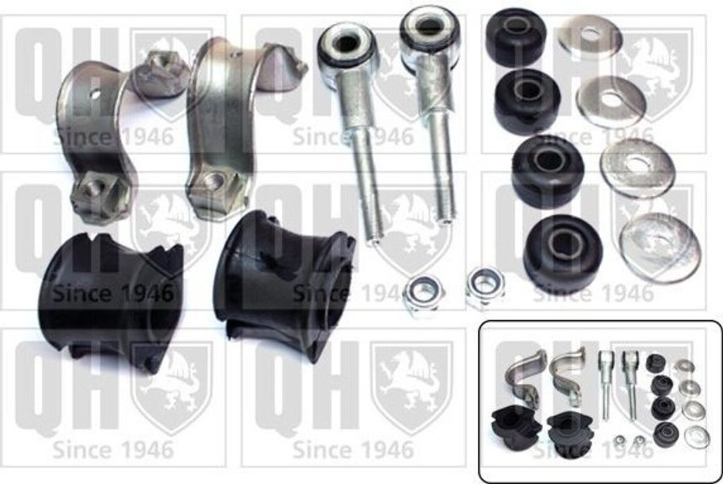 QUINTON HAZELL EMBK3055 Stabilisatorlager Reparatursatz für FIAT Scudo Kastenwagen (220) Vorne 24mm Gummilager