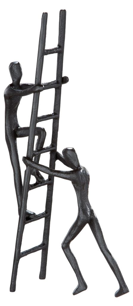 Casablanca Skulptur, "Teamwork", Leiter, Eisen, braun, , L. Zdjęcie produktu 