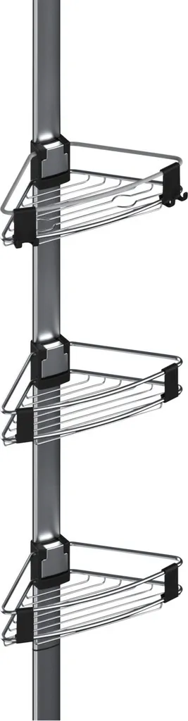 Serviteur de douche télescopique Purio - Étagère d'angle sans perçage - 6