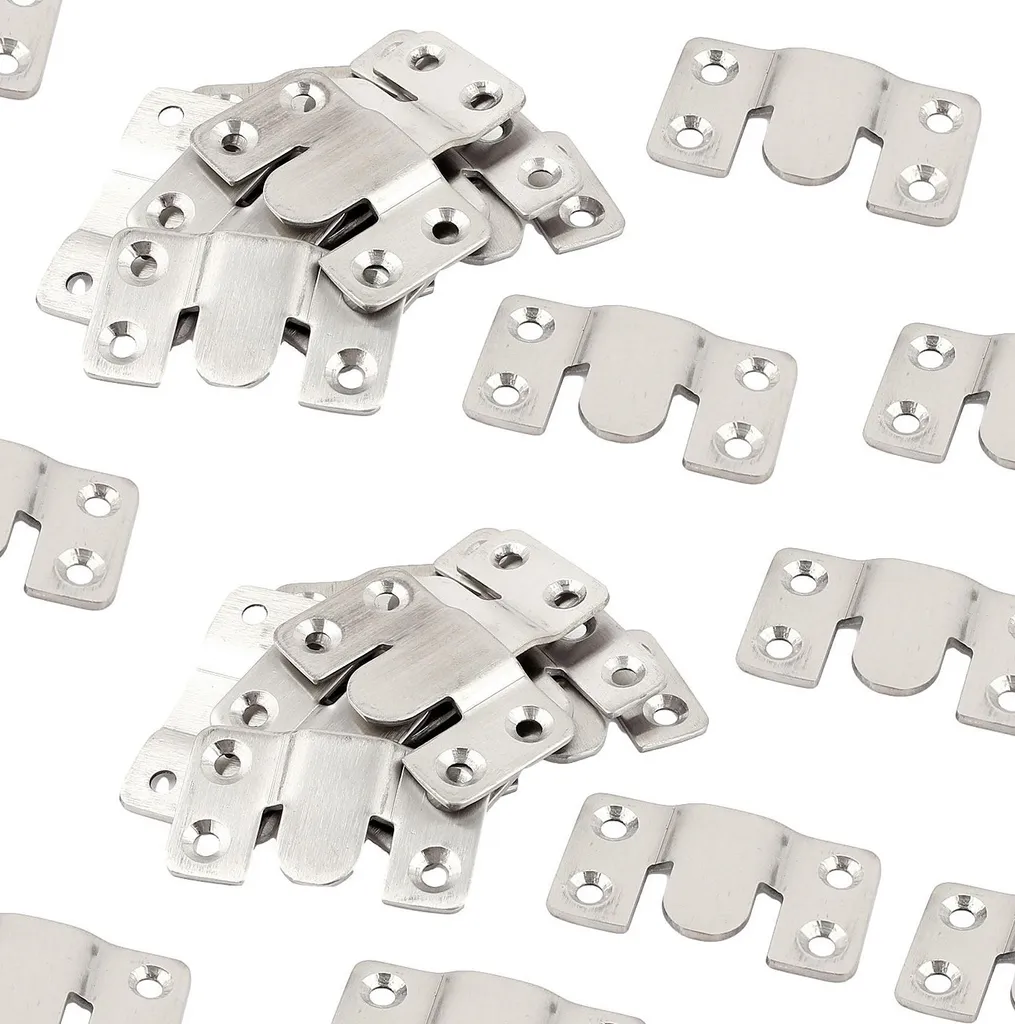 20 coppie di connettori per mobili | connettori per divani 54x30 mm | connettori a scatto per tavoli, divani e letti | connettori per sospensioni | accessori per mobili imbottiti [ad incastro] - sistema di bloccaggio per mobili imbottiti per divani - 2