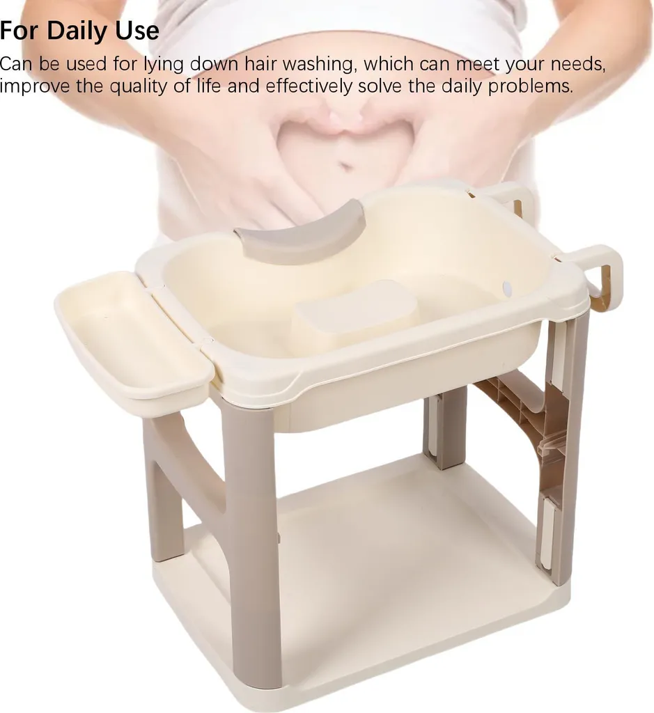 Support de cuvette de shampoing ergonomique portable et robuste brun