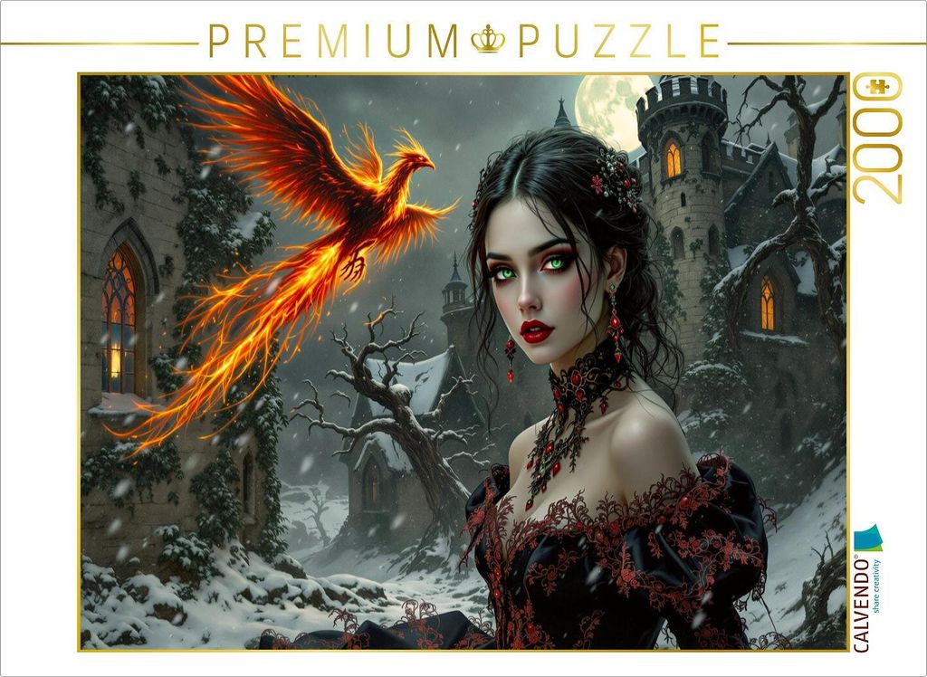 CALVENDO Puzzle Meisterin des Phoenix | 2000 Teile Lege-Größe 90x67cm Foto-Puzzle für glückliche Stunden