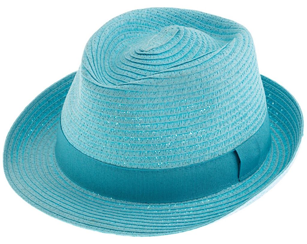 Fiebig Papier Trilby mit Ripsband rollbar in blau