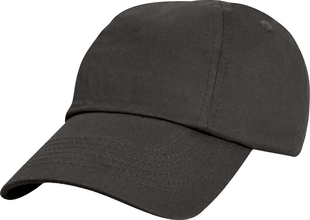 Result Headwear - Baseball-Mütze Niedriges Profil für Kinder RW10152 (Einheitsgröße) (Schwarz)