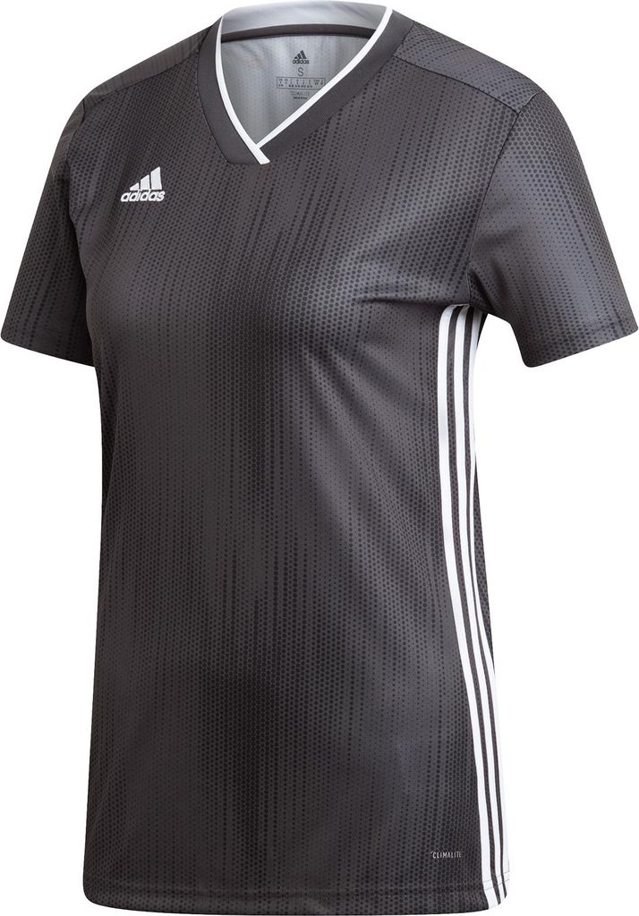 Adidas Tiro 19 Trikot Kurzarm Damen - Dunkelgrau / Weiß | Größe: XS