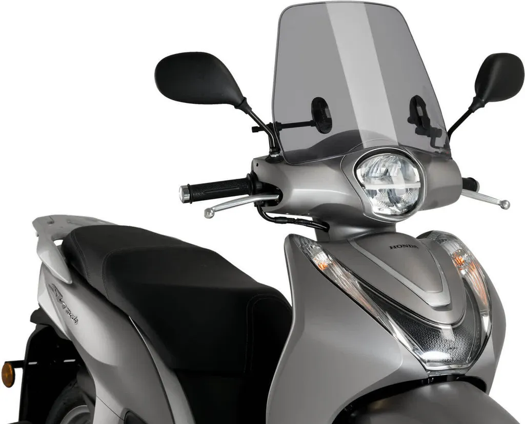Pare-brise Honda SH Mode Puig fumé - Protection contre le Vent et Pluie