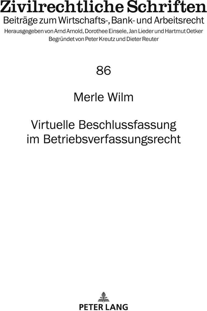 Virtuelle Beschlussfassung im Betriebsverfassungsrecht