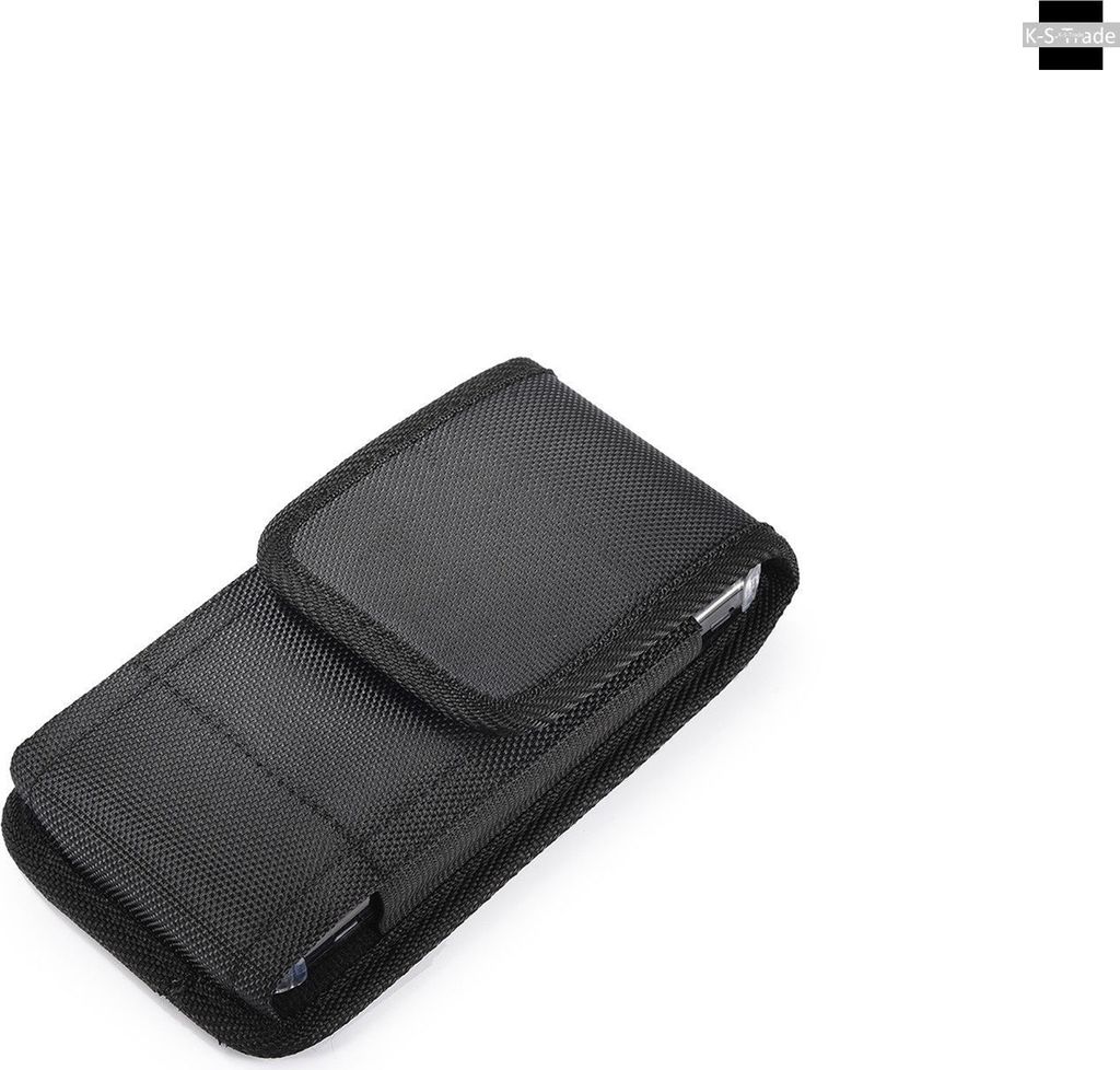 Holster Gürteltasche kompatibel mit Huawei P Smart+ 2019 Holster Gürtel Tasche wasserabweisend Handy Hülle Schutz Hülle Outdoor schwarz K-S-Trade
