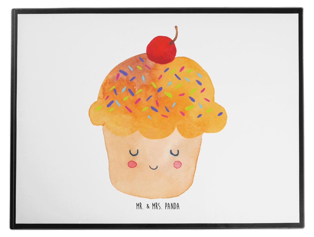 Mr. & Mrs. Panda tischschutz Cupcake - Weiß - Geschenk, Küche Spruch, Wunder, schreibtischunterlage, Motivation Sprüche, bastelunterlagen, Tisch...