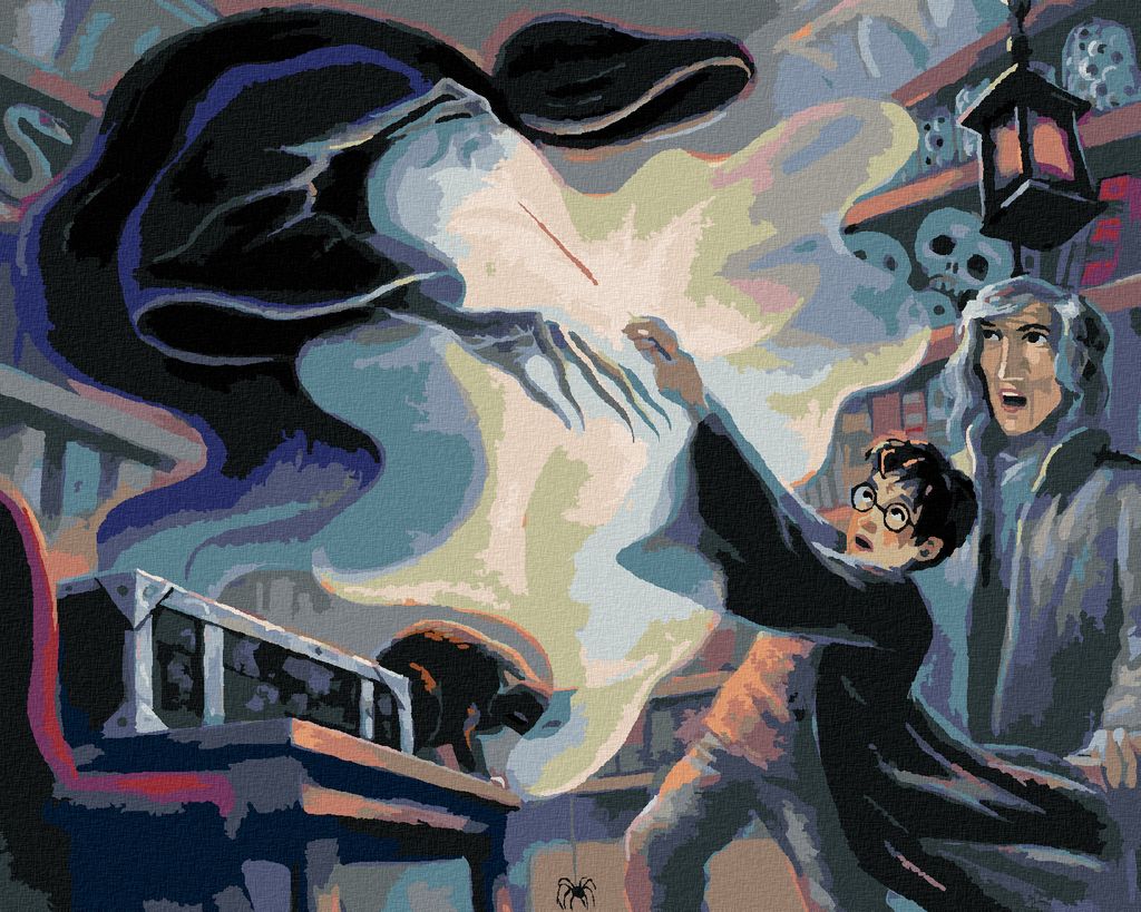 Zuty - Malen nach Zahlen - HARRY POTTER UND LUPIN - EXPECTO PATRONUM, 40x50 cm, ohne Keilrahmen