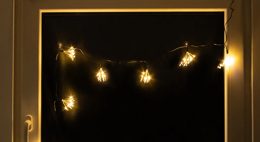 Catena Luminosa Grappolo 70 LED Esterno Impermeabile Timer Batteria