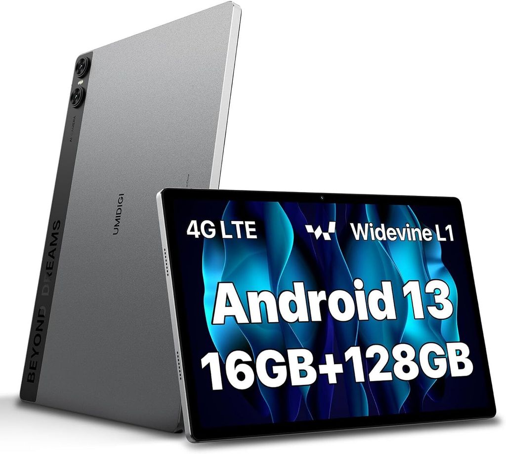 A13 10 Zoll Tablet, 16GB RAM(8+8)+128GB/1TB Android 13 Tablet, Unisoc T616 Octa-Core Prozessor,13MP Kamera,7500mAh Akku,Tablets mit SIM Karten Slot,2