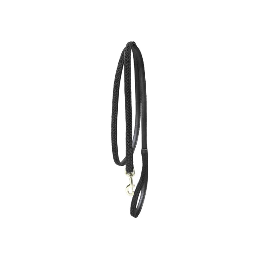 Kentucky Dogwear Leine intrecciato in nylon per cani e cavalli, Farbe:schwarz
