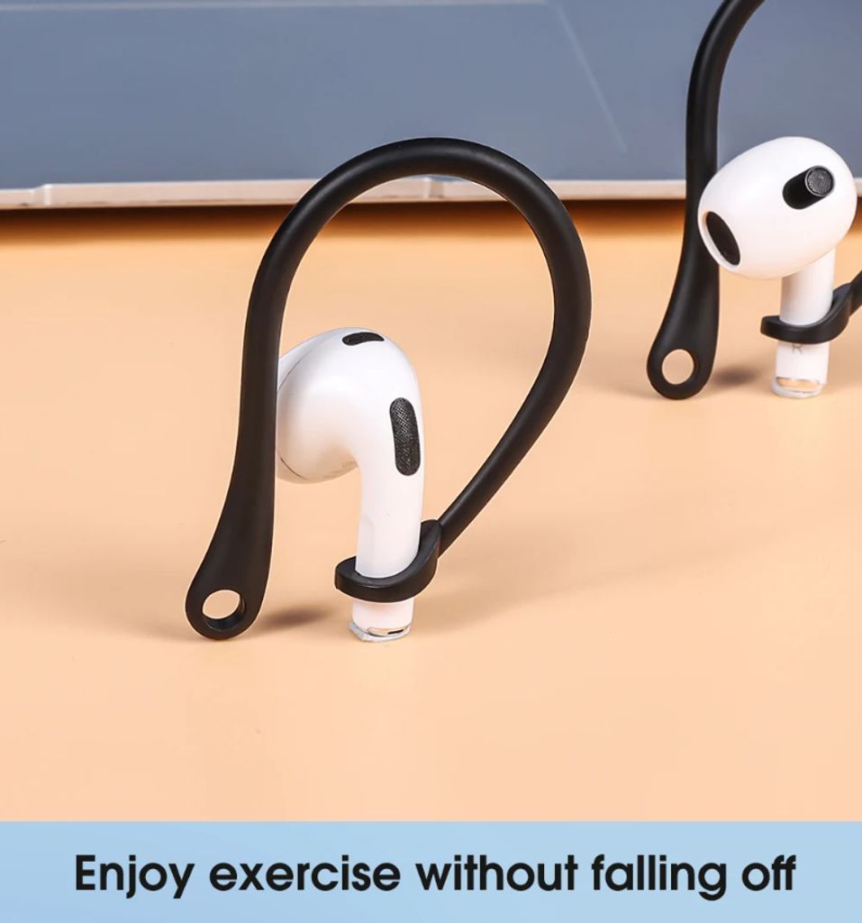 EarHooks, Ohrbügel für Apple AirPods 3, AirPods Pro, 2, 1 Hülle Ohrhaken halter