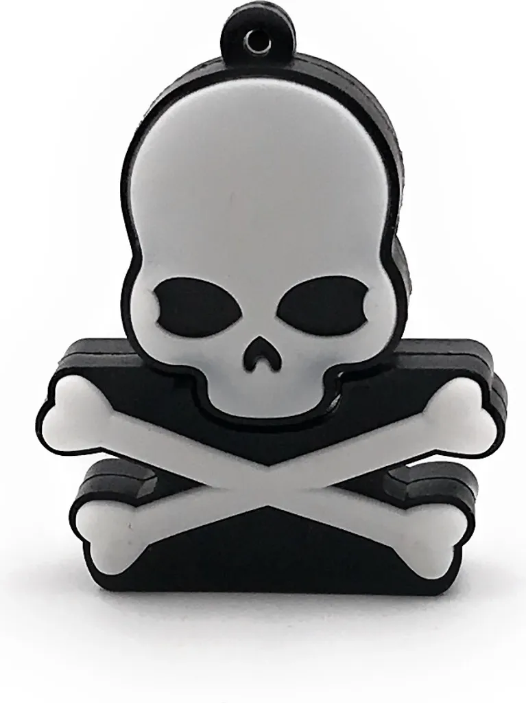 Clé USB 3.0 Rapide 128 Go Tête de Mort Rigolote Mémoire Flash Antichoc