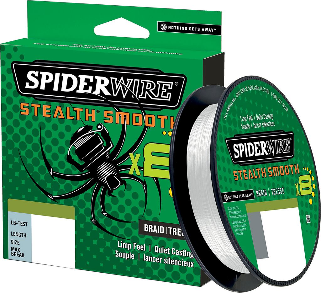 Spiderwire Angelschnur Stealth Smooth 8 (Translucent, 150 m)