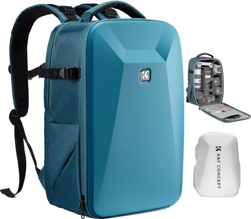 K&F CONCEPT Kamerarucksack mit Hartschale für DSLR und Drohnen