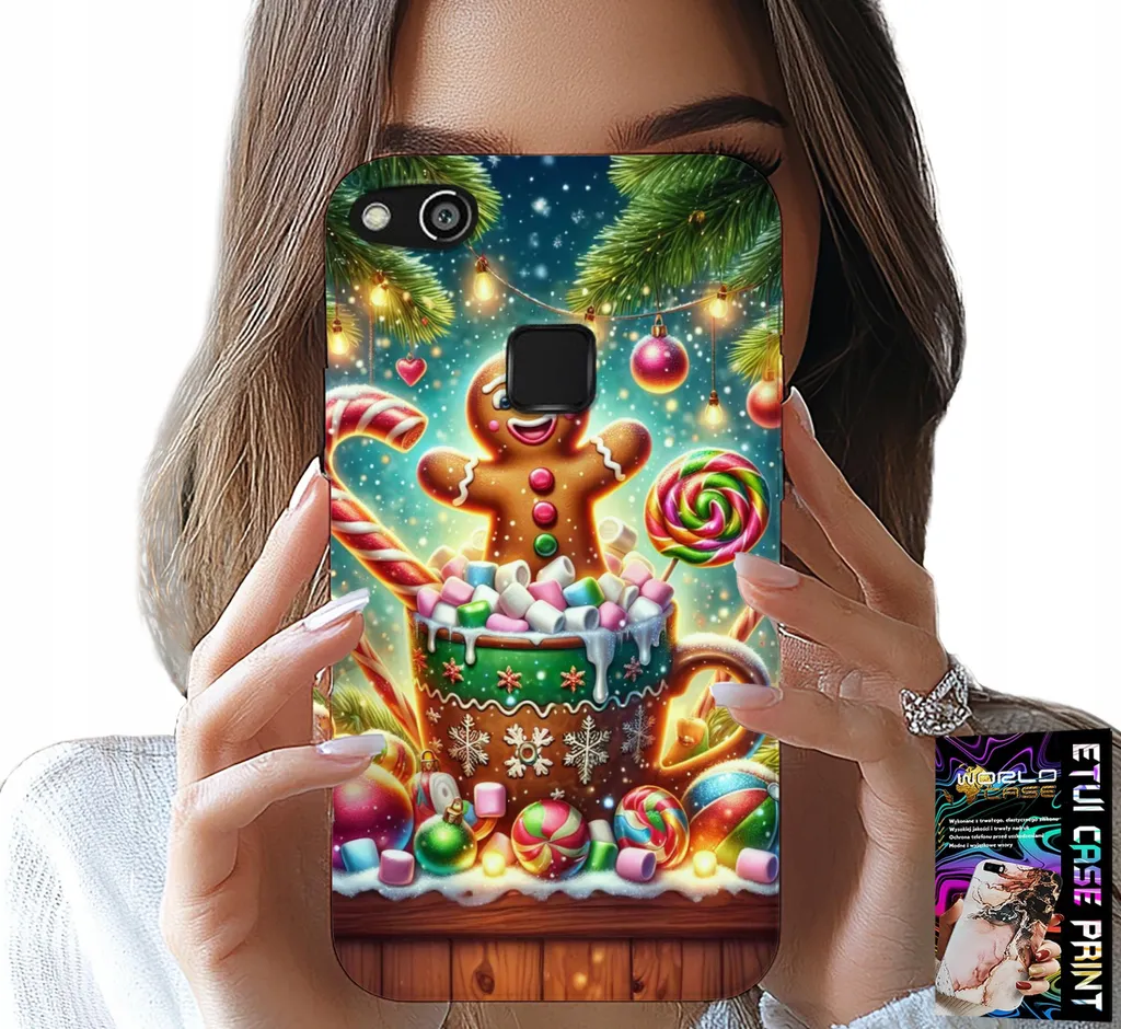Offerta Natale: Cover Huawei P10 Lite Pan di Zenzero + Vetro Gratis