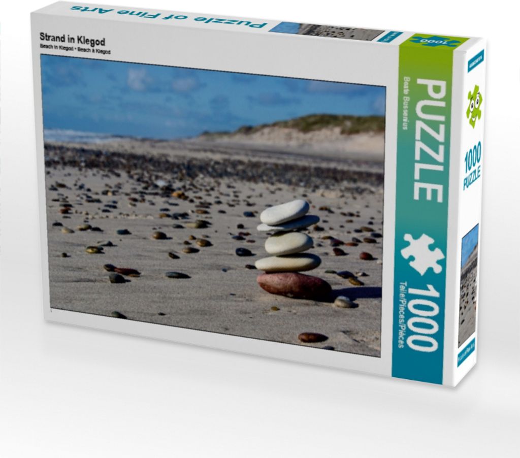 Calvendo Strand in Klegod 1000 Teile Puzzle quer 640x480mm, Bussenius Beate; 7326324