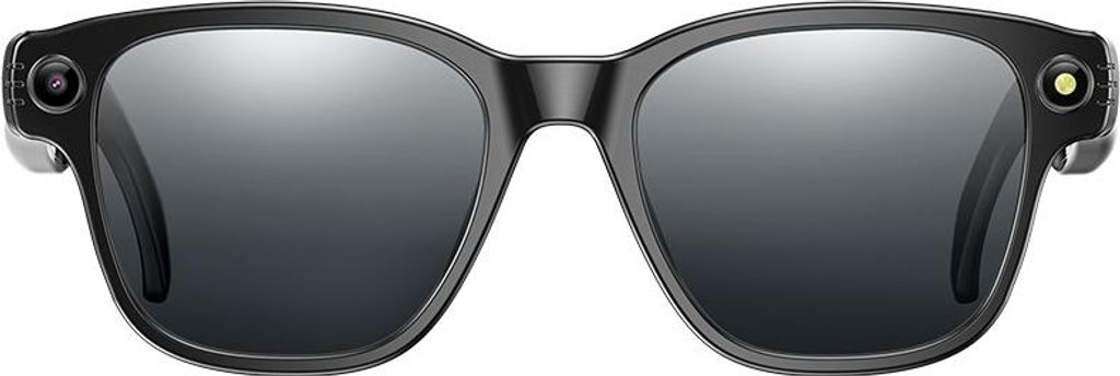 INF Intelligente AI Brille mit HD Kamera und Sprachassistent – Schwarz Schwarz