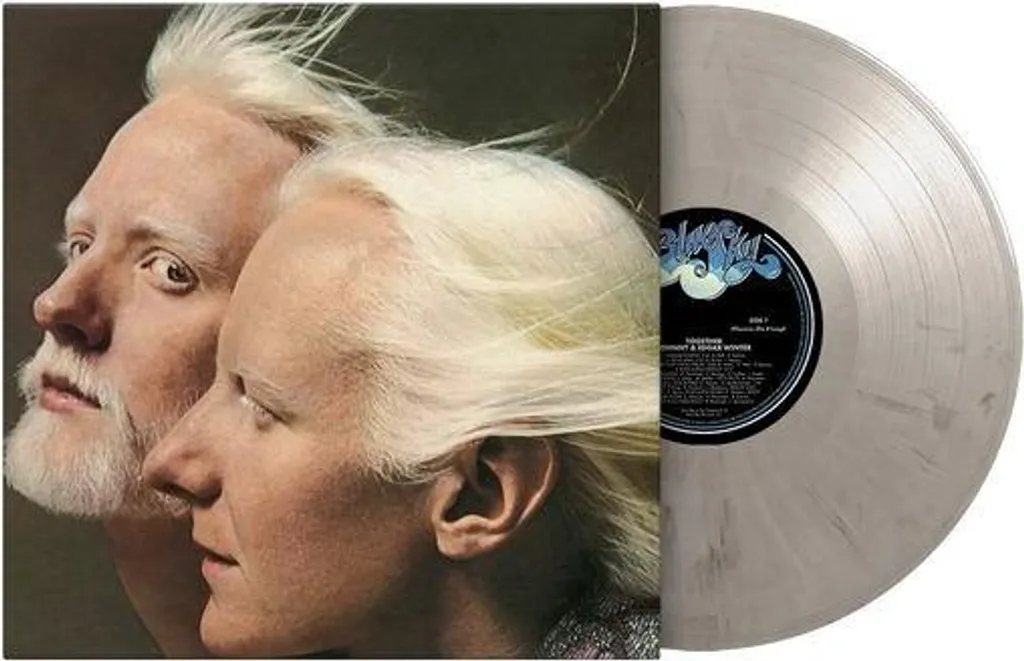 Vinyle Edgar Winter & Johnny Winter Together Live 180g Blanc Marbré